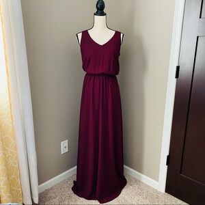 Show Me Your Mumu Kendall Maxi Dress Maroon Sz Small